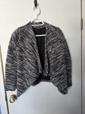 Open-Front Knit Sweater Cardigan
